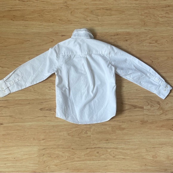 Izod Clean White Polo Classic Long sleeve Button Down Boys Size 8 - Picture 3 of 4
